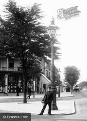 Clacton-on-Sea, A Young Man By The Lamp Post, Station Road 1904, Clacton-on-Sea