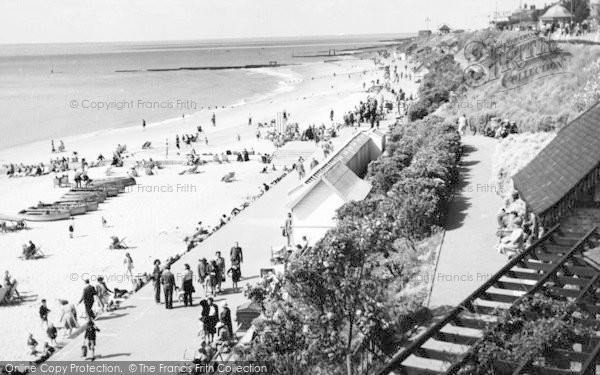 Photo of Clacton On Sea, Beach And Cliffs 1947
