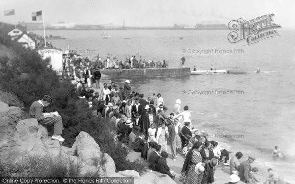 Photo of Clacton On Sea, Beach From Cliffs c.1950