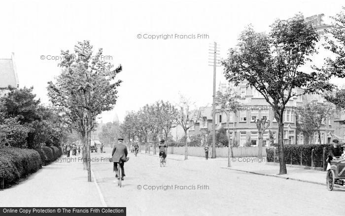Photo of Clacton On Sea, Cycling Up Pier Avenue 1913