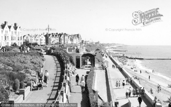 Photo of Clacton On Sea, Looking East c.1950