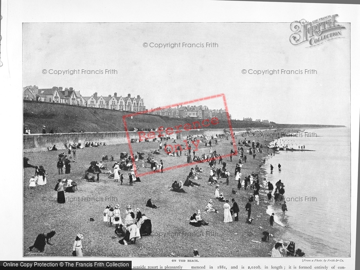 Photo of Clacton On Sea, On The Beach c.1895