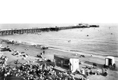 Clacton-on-Sea, Pier And Beach 1907, Clacton-on-Sea