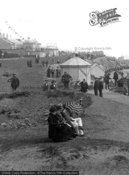Photo of Clacton On Sea, Reading On The Sands 1912