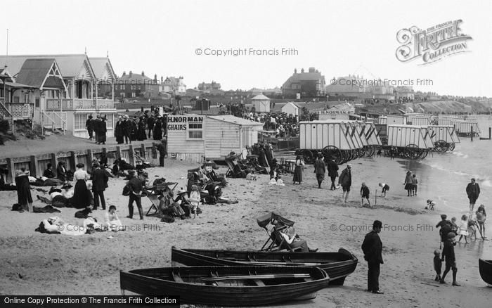 Photo of Clacton On Sea, Relaxing On The Beach 1912