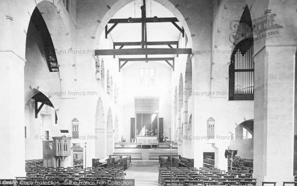 Photo of Clacton On Sea, St James's Church, Interior 1914