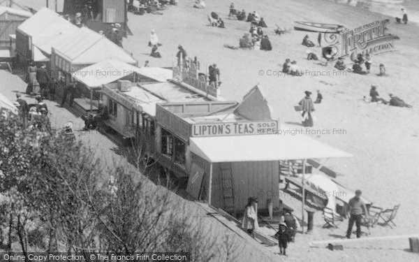 Photo of Clacton On Sea, Stalls On The Beach 1904