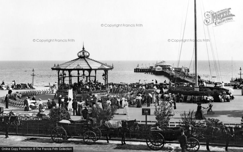 Clacton-on-Sea, the Bandstand and the Pier 1907