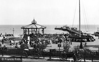 Clacton-on-Sea, the Bandstand and the Pier 1907