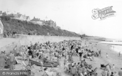 Clacton-on-Sea, The Beach And Promenade Walk c.1950, Clacton-on-Sea