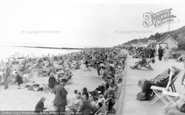 Photo of Clacton On Sea, The Beach c.1950