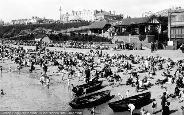 Photo of Clacton On Sea, The Beach c.1950