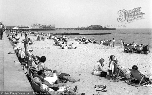 Photo of Clacton On Sea, The Beach c.1960