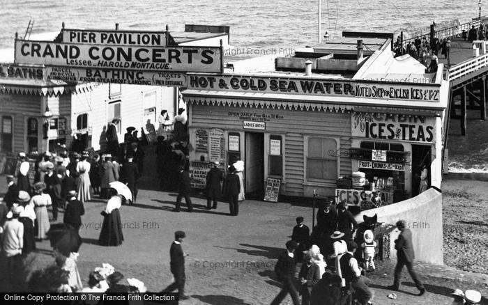 Photo of Clacton On Sea, The Pier, Ladies' Baths And Shop 1907