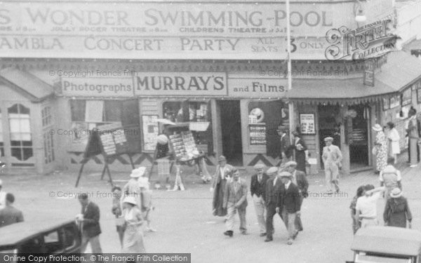 Photo of Clacton On Sea, Tourists On Central Promenade c.1947