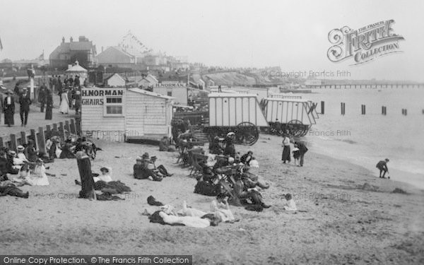 Photo of Clacton On Sea, West Beach 1912