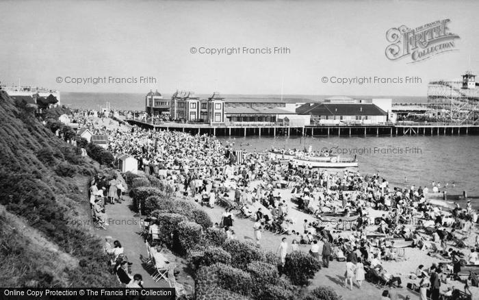 Photo of Clacton On Sea, West Beach And Pier c.1949
