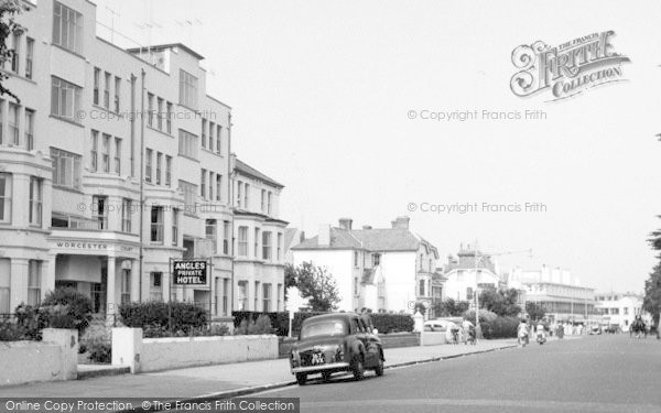 Photo of Clacton On Sea, Worcester Court And Angles Private Hotel, Marine Parade West c.1960