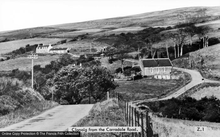 Photo of Claonaig, From The Carradale Road c.1950
