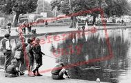 Common Pond, Boys Fishing c.1955, Clapham