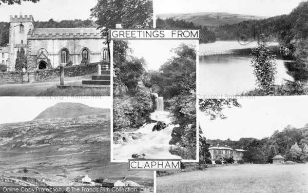 Photo of Clapham, Composite c.1954