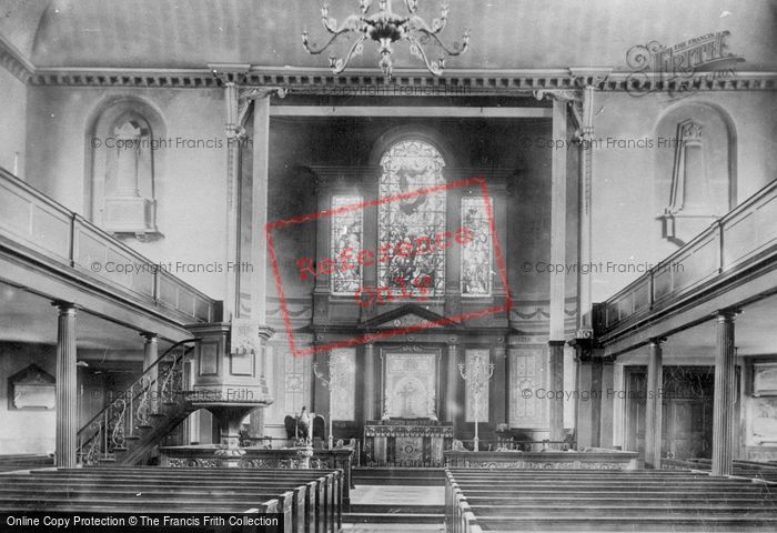 Photo of Clapham, Holy Trinity Church Interior 1899