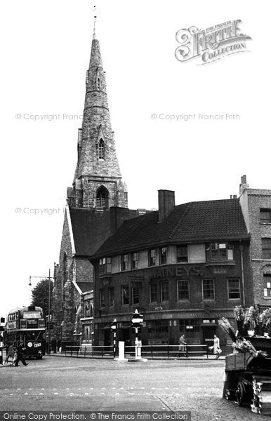 Photo of Clapham, St Mary's Church c.1955