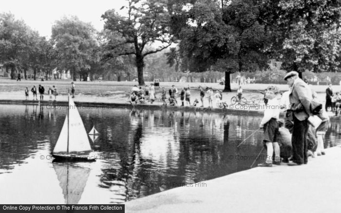 Photo of Clapham, The Long Pond c.1955
