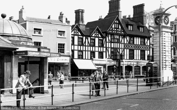 Photo of Clapham, The Plough And Clock Tower c.1970