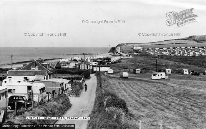 Photo of Clarach Bay, Beach Road c.1960