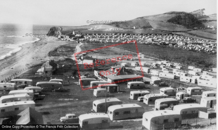 Photo of Clarach Bay, Caravans c.1965