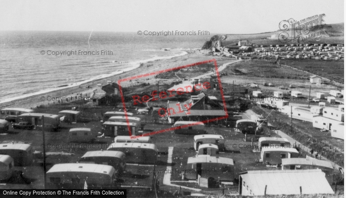 Photo of Clarach Bay, Caravans c.1965
