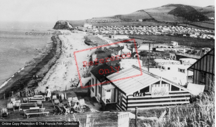 Photo of Clarach Bay, The Black And White Stores c.1965