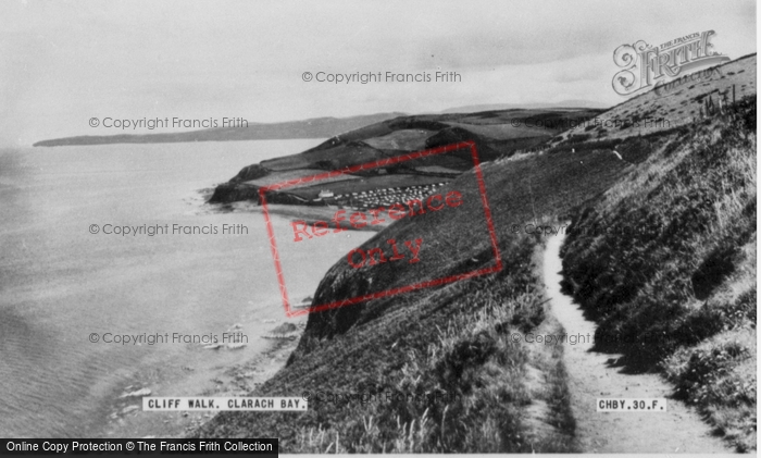 Photo of Clarach Bay, The Cliff Walk c.1960