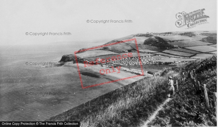 Photo of Clarach Bay, The Cliff Walk c.1960