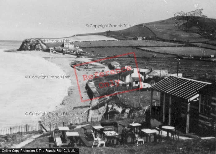Photo of Clarach Bay, The Village And Beach c.1955