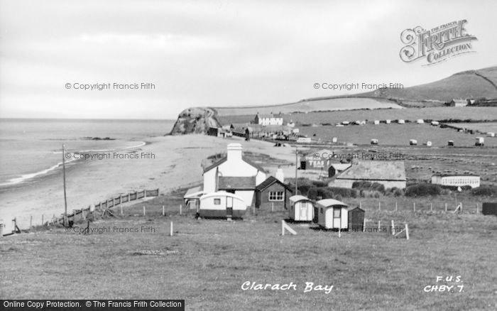 Photo of Clarach Bay, The Village And Beach c.1955