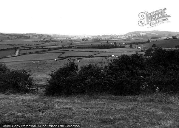 Photo of Claughton, View From The Bank Towards Hornby c.1955