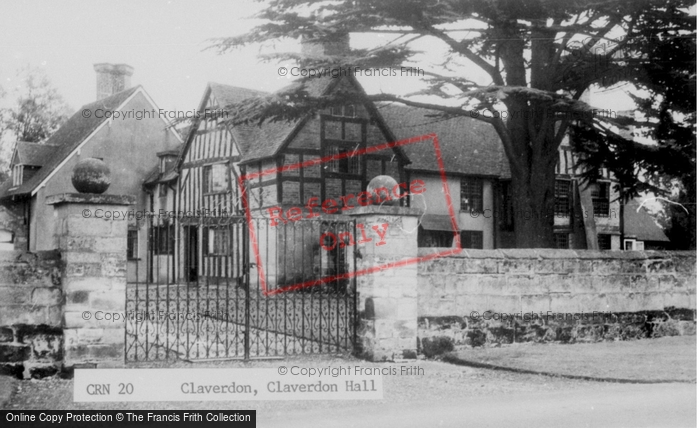 Photo of Claverdon, Claverdon Hall c.1960