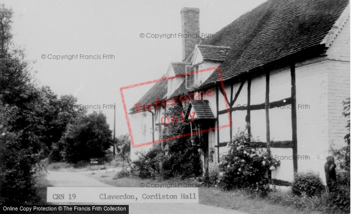 Photo of Claverdon, Cordiston Hall c.1960