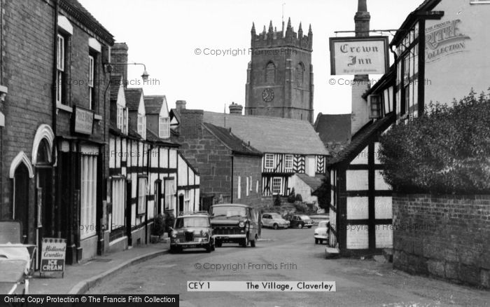 Photo of Claverley, The Village c.1960