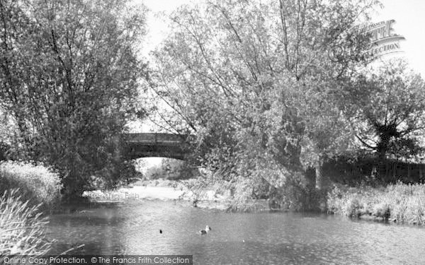 Photo of Claydon, The River c.1955