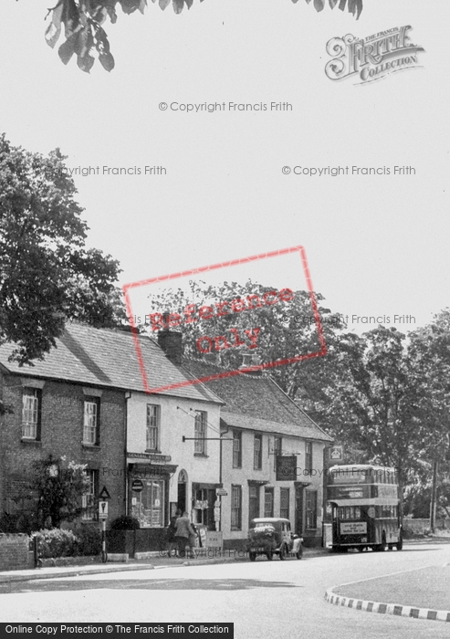 Photo of Claydon, Village Shop And The Crown, Main Road c.1955