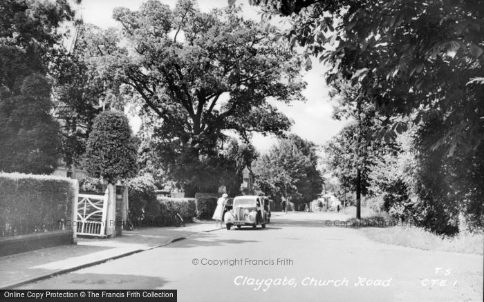 Photo of Claygate, Church Road c.1955