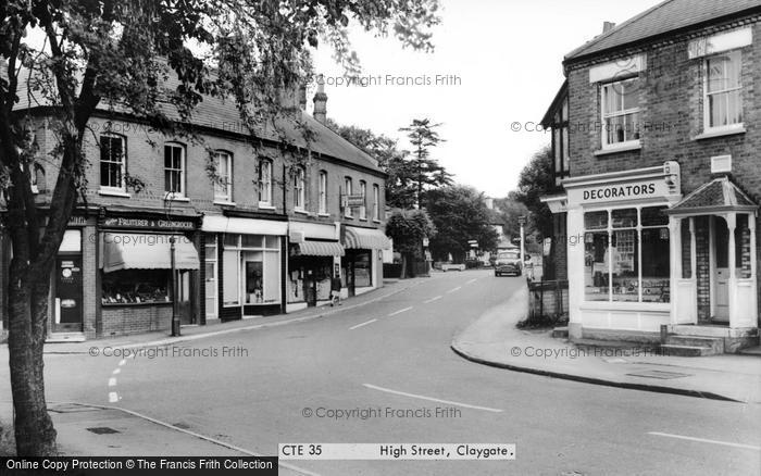 Photo of Claygate, High Street c.1965