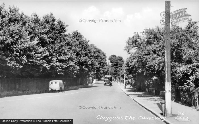Photo of Claygate, The Causeway c.1955