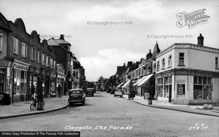 Photo of Claygate, The Parade c.1955