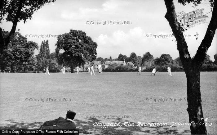 Photo of Claygate, The Recreation Ground c.1955
