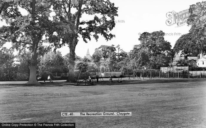 Photo of Claygate, The Recreation Ground c.1965