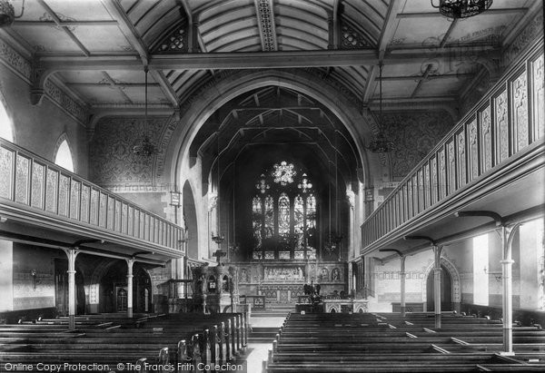 Photo of Clayton Le Moors, All Saints Church Interior 1897